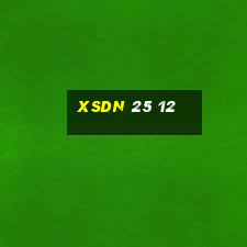 xsdn 25 12