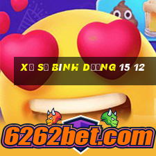 xổ số bình dương 15 12