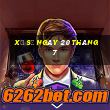 xổ số ngày 20 tháng 7