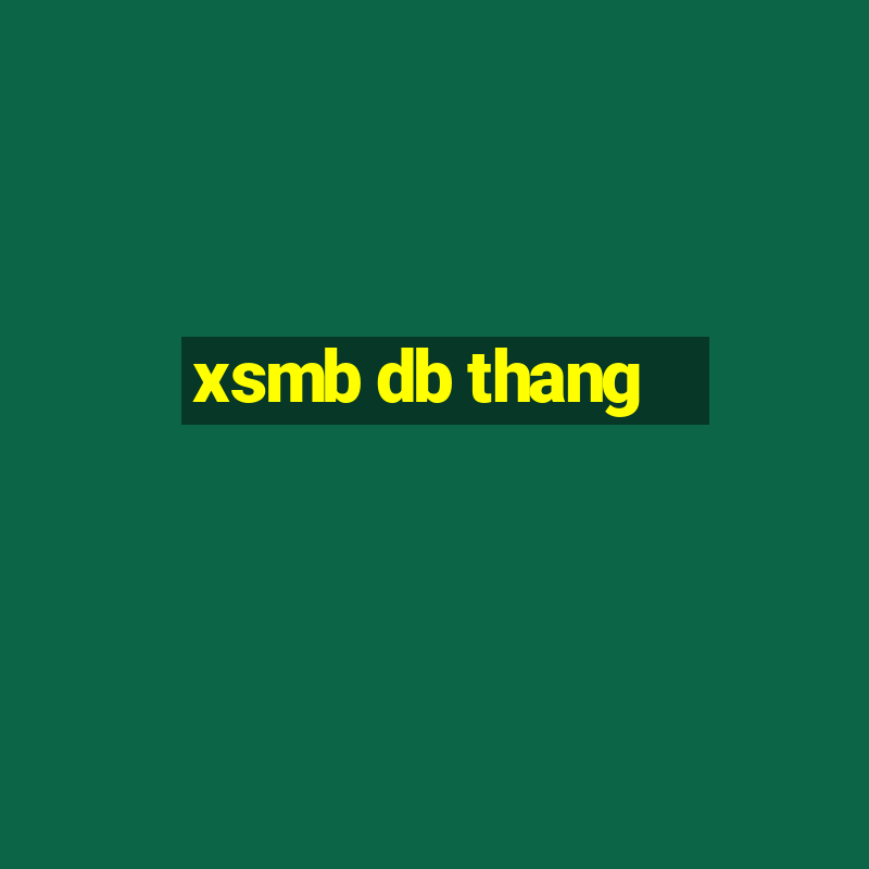 xsmb db thang