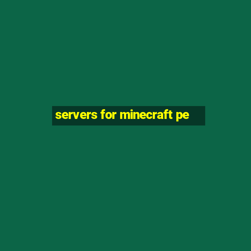 servers for minecraft pe