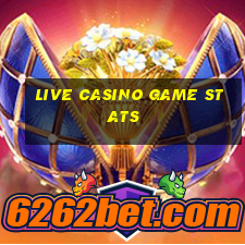 live casino game stats