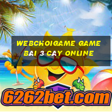 Webchoigame Game Bài 3 Cây Online