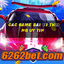 các game bài đổi thưởng uy tín