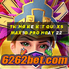 THỐNG KÊ KẾT QUẢ xs Max3D Pro ngày 22