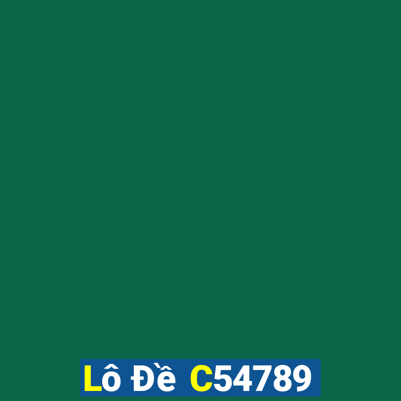 Lô Đề C54789