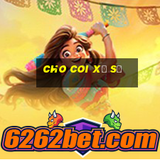 cho coi xổ số