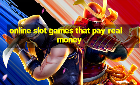 online slot games that pay real money