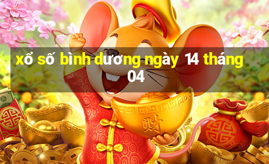 xổ số bình dương ngày 14 tháng 04