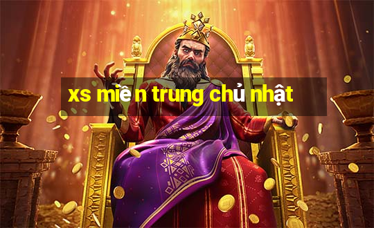 xs miền trung chủ nhật