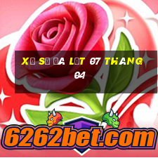 xổ số đà lạt 07 tháng 04