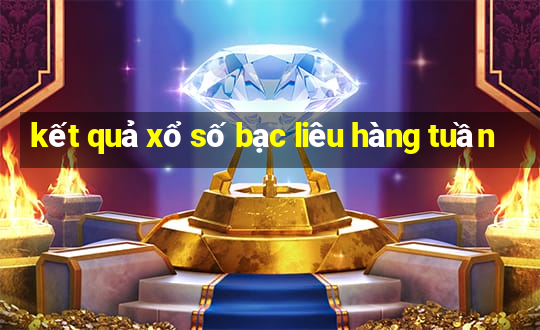 kết quả xổ số bạc liêu hàng tuần