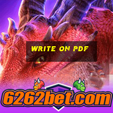 write on pdf