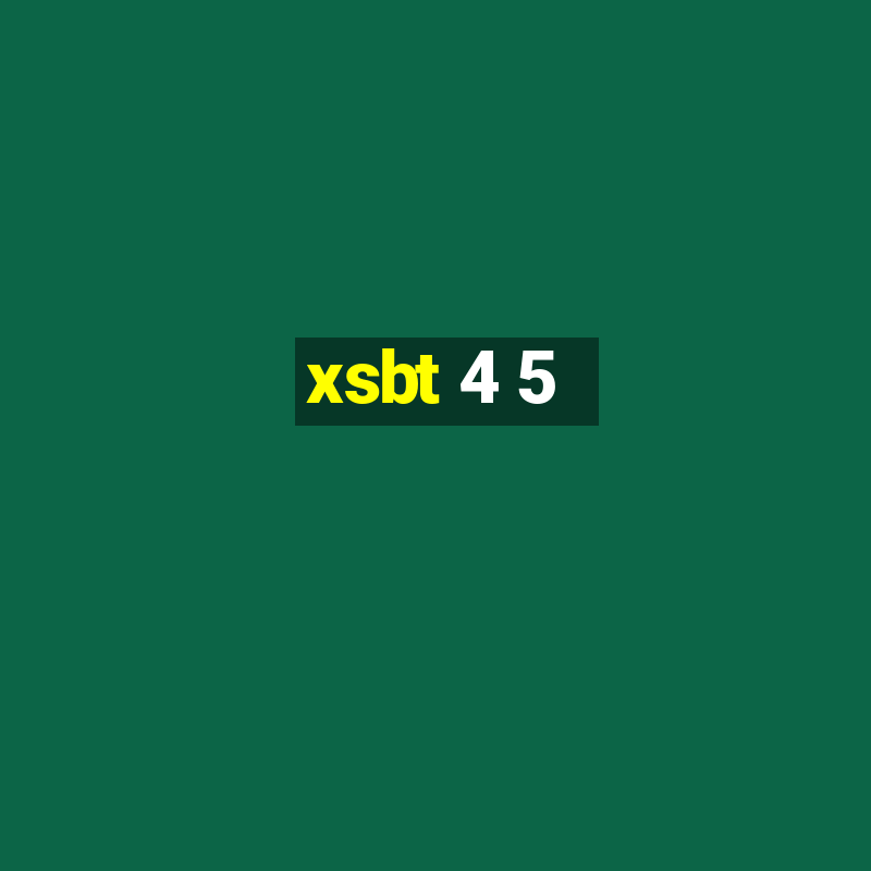 xsbt 4 5