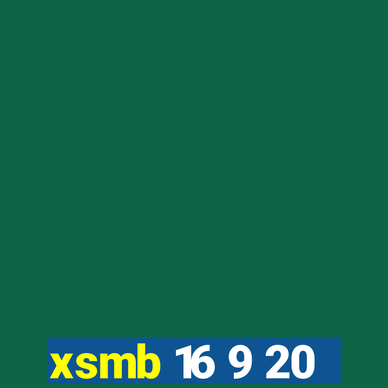 xsmb 16 9 20