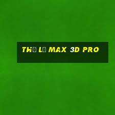 thể lệ max 3d pro