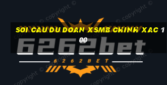 soi cau du doan xsmb chinh xac 100