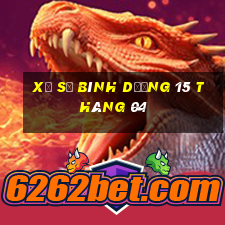 xổ số bình dương 15 tháng 04