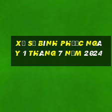 xổ số bình phước ngày 1 tháng 7 năm 2024