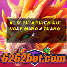 xổ số thừa thiên huế ngày mùng 4 tháng 4