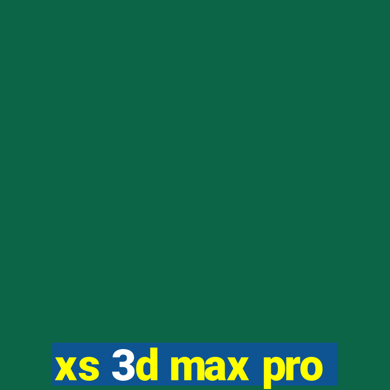 xs 3d max pro