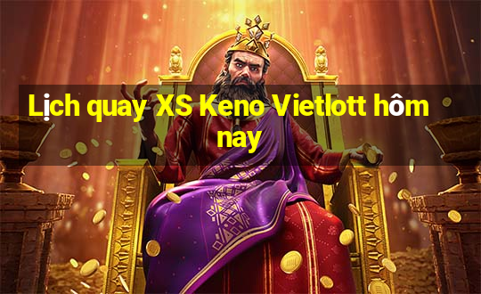 Lịch quay XS Keno Vietlott hôm nay