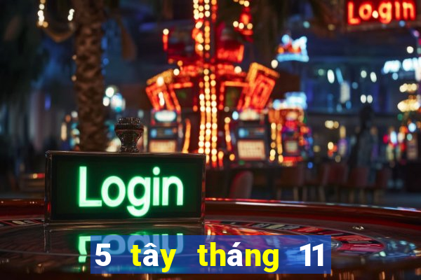 5 tây tháng 11 xổ số miền nam