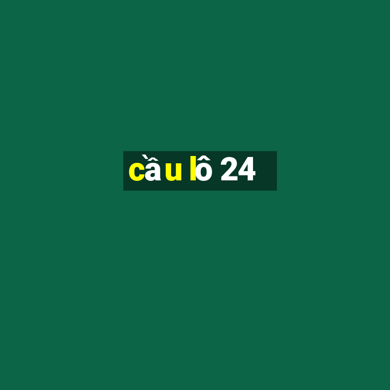 cầu lô 24