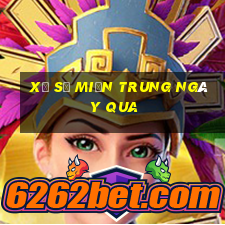 xổ số miền trung ngày qua