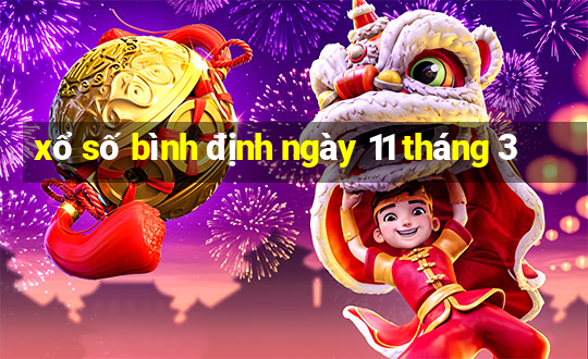 xổ số bình định ngày 11 tháng 3