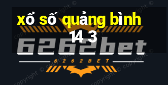 xổ số quảng bình 14 3