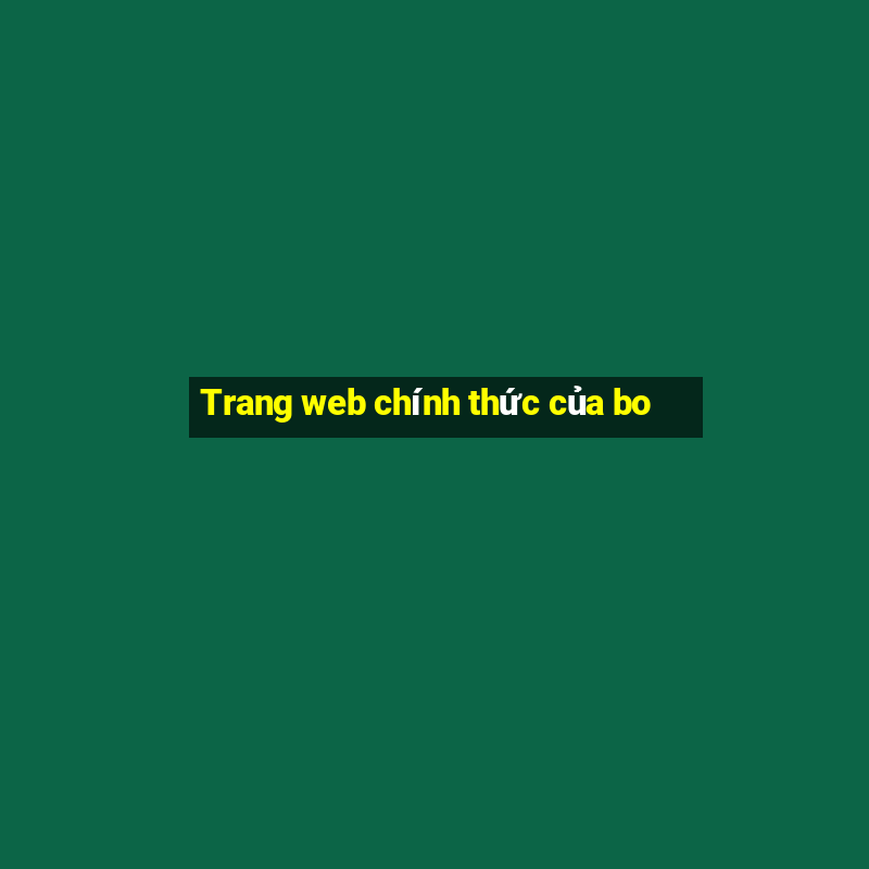 Trang web chính thức của bo