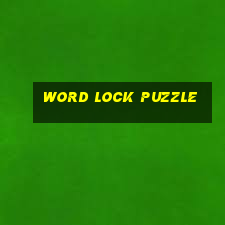 word lock puzzle