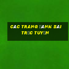 các trang đánh bài trực tuyến