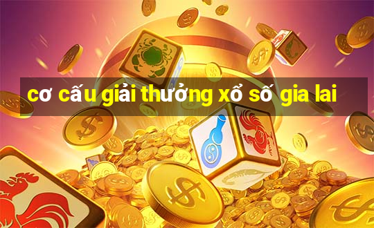 cơ cấu giải thưởng xổ số gia lai