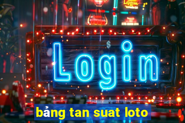 bảng tan suat loto