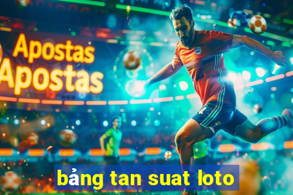 bảng tan suat loto