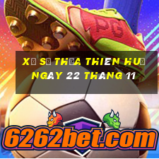 xổ số thừa thiên huế ngày 22 tháng 11