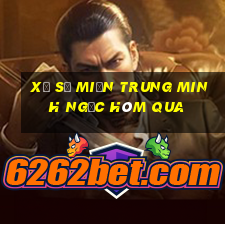 xổ số miền trung minh ngọc hôm qua