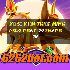 xổ số kiến thiết minh ngọc ngày 30 tháng 10