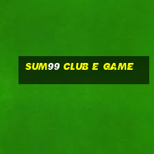 Sum99 Club E Game