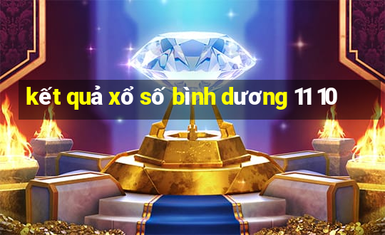 kết quả xổ số bình dương 11 10