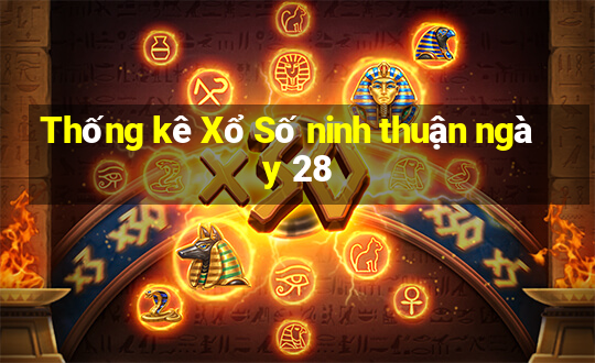 Thống kê Xổ Số ninh thuận ngày 28