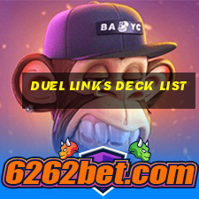 duel links deck list