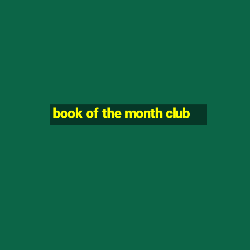 book of the month club