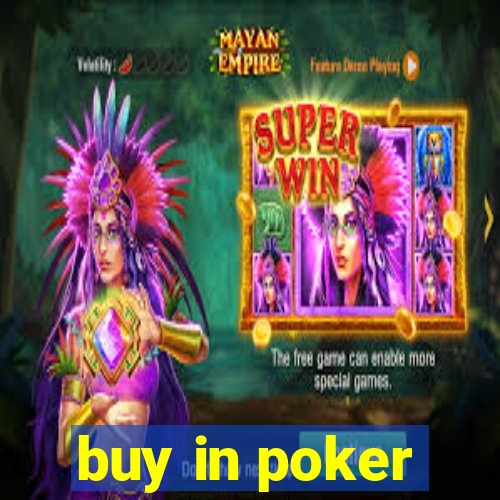 buy in poker