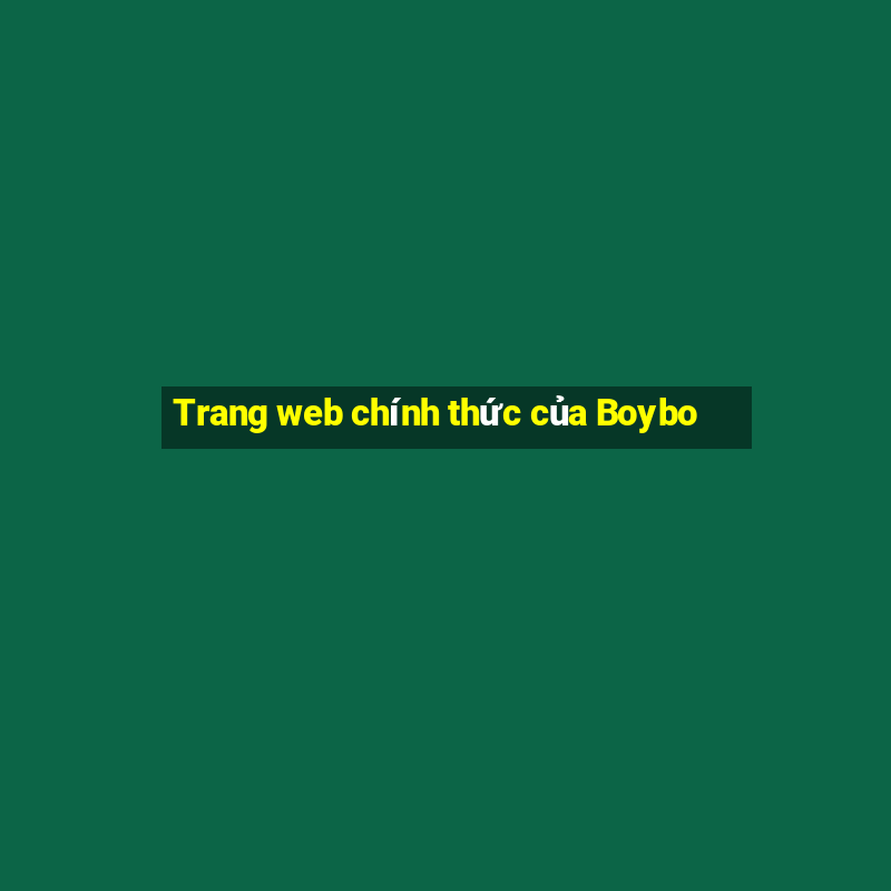 Trang web chính thức của Boybo