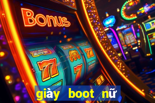 giày boot nữ đế bệt cổ thấp