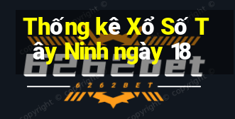 Thống kê Xổ Số Tây Ninh ngày 18