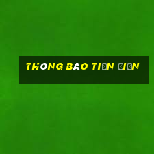 thông báo tiền điện